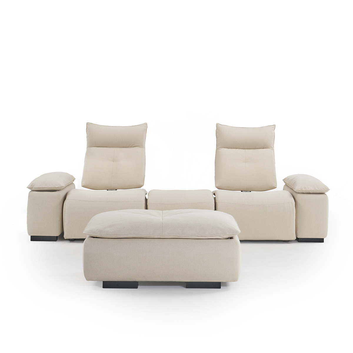 queen bee 2 elementi pouf 02 sugar